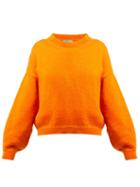 Matchesfashion.com M.i.h Jeans - Jackson Mohair Blend Sweater - Womens - Orange