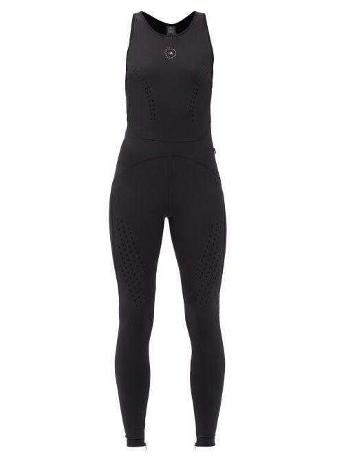 Matchesfashion.com Adidas By Stella Mccartney - Truepurpose Cut-out Technical Jumpsuit - Womens - Black