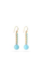 Matchesfashion.com Irene Neuwirth - Diamond, Turquoise & 18kt Gold Earrings - Womens - Blue Gold