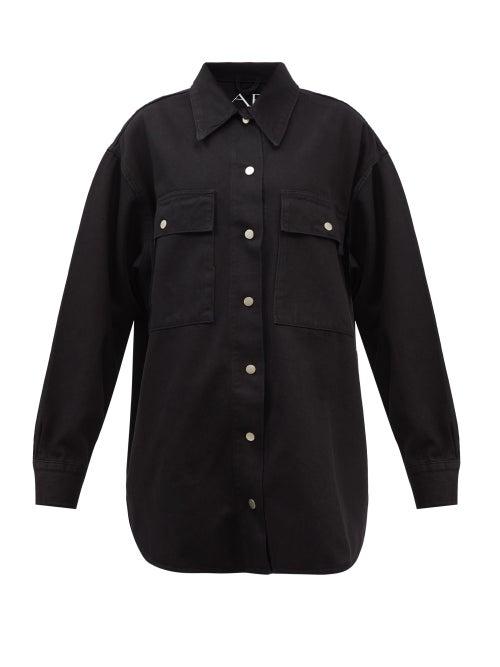 Raey - Oversized Denim Shirt - Womens - Black