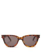 Matchesfashion.com Saint Laurent - Classic Tortoiseshell Acetate Sunglasses - Womens - Tortoiseshell