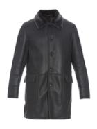 Gieves & Hawkes Button-through Shearling Coat