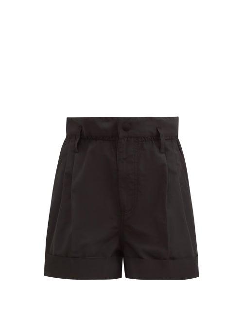 Matchesfashion.com Moncler - Paperbag-waist Shell Shorts - Womens - Black