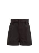 Matchesfashion.com Moncler - Paperbag-waist Shell Shorts - Womens - Black