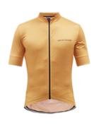 Caf Du Cycliste - Fleurette Zipped Mesh Cycling Top - Mens - Gold