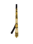Matchesfashion.com Versace - Baroque Print Silk Tie - Mens - White Gold