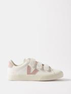 Veja - Recife Velcro Leather Trainers - Womens - White Pink