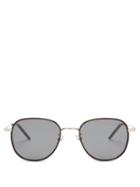 Matchesfashion.com Saint Laurent - Round Metal Sunglasses - Womens - Silver