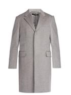 Matchesfashion.com Dunhill - Single Breasted Wool Cashmere Coat - Mens - Light Grey