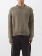 Frame - Panelled Cotton-blend Sweater - Mens - Grey