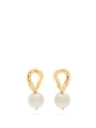 Matchesfashion.com Simone Rocha - Faux-pearl Curb-chain Earrings - Womens - Pearl