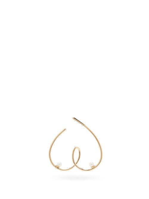 Matchesfashion.com Anissa Kermiche - Free The Nip Pearl & 14kt Gold Single Earring - Womens - Gold