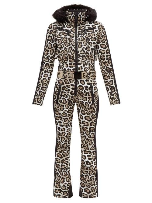 Matchesfashion.com Goldbergh - Cougar Technical All In One Ski Suit - Womens - Leopard