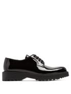 Prada Lace-up Patent-leather Shoes