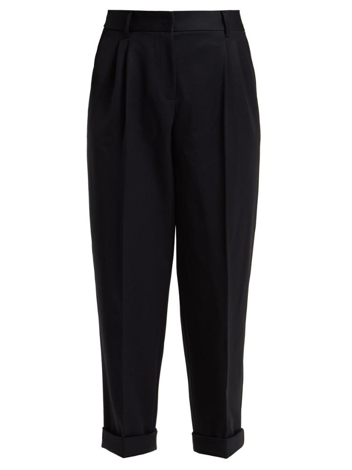 Dolce & Gabbana Straight-leg Wool Cropped Trousers