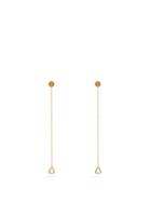 Matchesfashion.com Patcharavipa - Diamond & 18kt Gold Drop Earrings - Womens - Gold