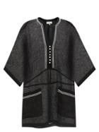 Ladies Beachwear Zeus + Dione - Delphi Embroidered Linen-blend Kaftan - Womens - Black White