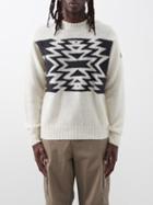 Moncler - Geometric-appliqu Sweater - Mens - White