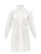 Ladies Lingerie Domi - Gathered Organic-cotton Pyjama Shirt - Womens - White