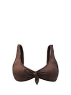 Matchesfashion.com Heidi Klein - Solta Bow-embellished Bikini Top - Womens - Brown