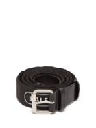 Matchesfashion.com Balenciaga - Logo Leather And Canvas Belt - Mens - Black