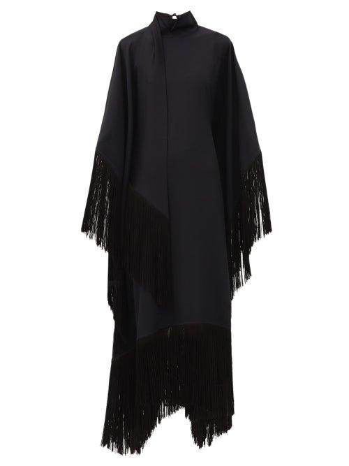 Matchesfashion.com Taller Marmo - Tasselled Jersey Kaftan - Womens - Black