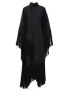 Matchesfashion.com Taller Marmo - Tasselled Jersey Kaftan - Womens - Black