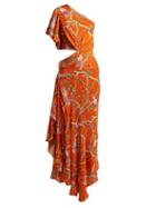 Matchesfashion.com Johanna Ortiz - Firefly Silk Georgette Gown - Womens - Orange Multi