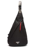 Matchesfashion.com Prada - New Vela Studded Nylon Backpack - Womens - Black Multi