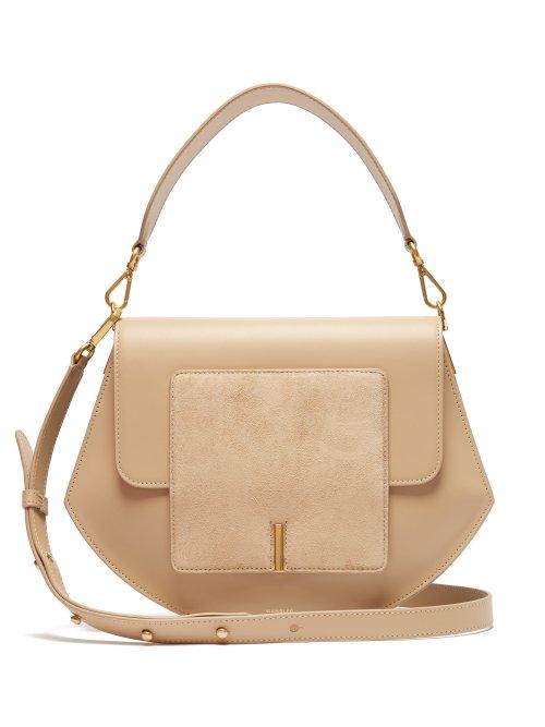 Matchesfashion.com Wandler - Al Leather And Suede Cross Body Bag - Womens - Beige