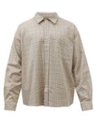 Martine Rose - Checked Cotton-blend Twill Shirt - Mens - Beige