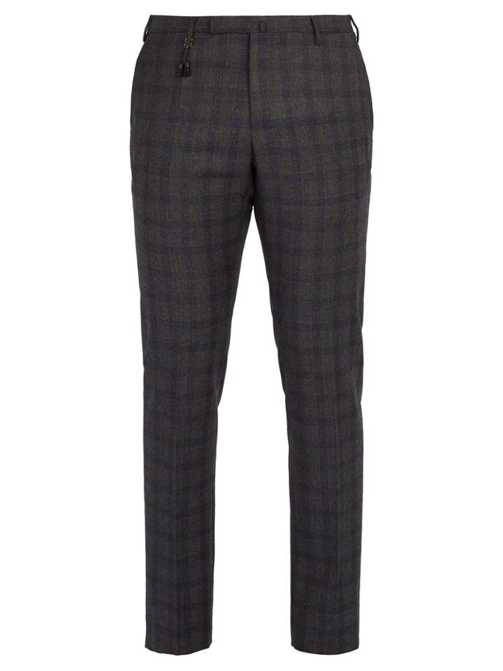 Incotex Slim-leg Checked-wool Trousers