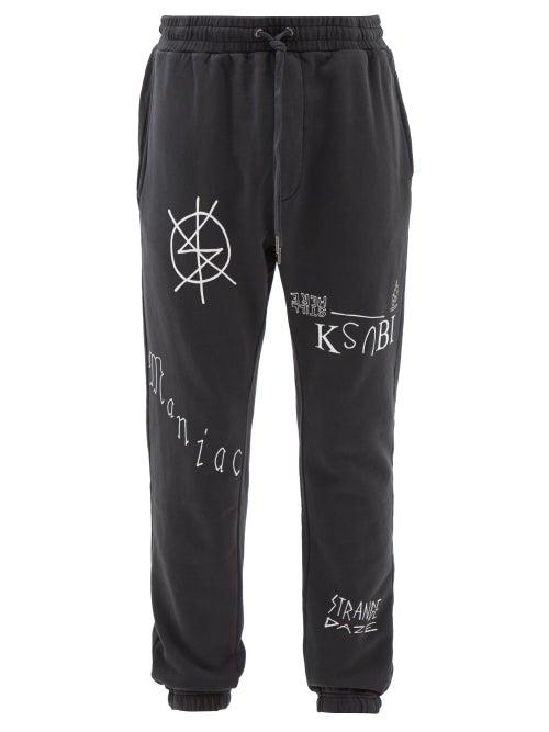 Ksubi - Last Maniac Cotton-jersey Track Pants - Mens - Black