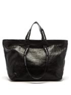 Matchesfashion.com Balenciaga - Carry Shopper M Leather Bag - Mens - Black White