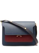 Matchesfashion.com Marni - Trunk Medium Leather Bag - Womens - Burgundy Multi