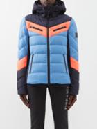 Bogner Fire+ice - Farina3-d Hooded Quilted Ski Jacket - Womens - Blue Multi