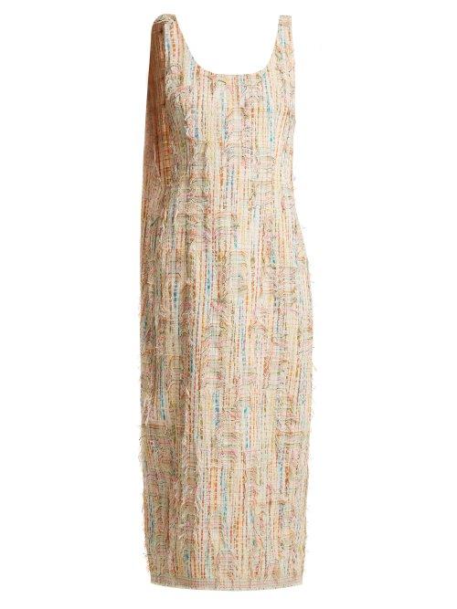 Matchesfashion.com Carl Kapp - Right Wing Cotton Blend Dress - Womens - Pink Multi