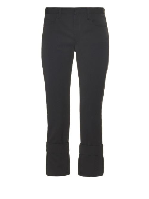 Maison Margiela Low-rise Tuxedo-stripe Wool Trousers