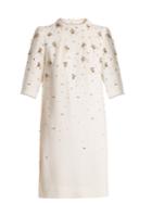 Goat Alexa Bead-embellished Wool-crepe Dress