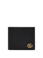 Matchesfashion.com Gucci - Gg Marmont Grained Leather Bi Fold Wallet - Mens - Black
