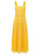 Matchesfashion.com Gioia Bini - Lucinda Macram Lace Maxi Dress - Womens - Yellow