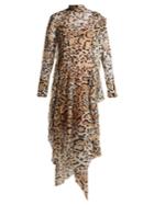 Petar Petrov Dreya Leopard-print Silk-chiffon Midi Dress