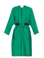 Maison Rabih Kayrouz Belted Cotton-poplin Dress