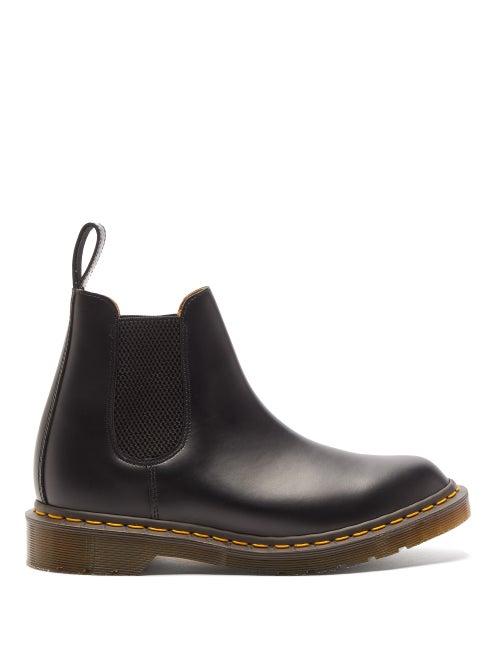 Matchesfashion.com Comme Des Garons Comme Des Garons - X Dr. Martens Graeme Leather Chelsea Boots - Womens - Black