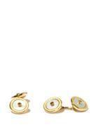 Matchesfashion.com Deakin & Francis - Sapphire & 18kt Gold Cufflinks - Mens - Yellow