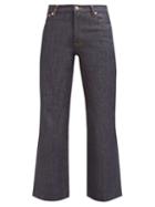 Matchesfashion.com A.p.c. - Sailor Cropped Raw Denim Jeans - Womens - Indigo