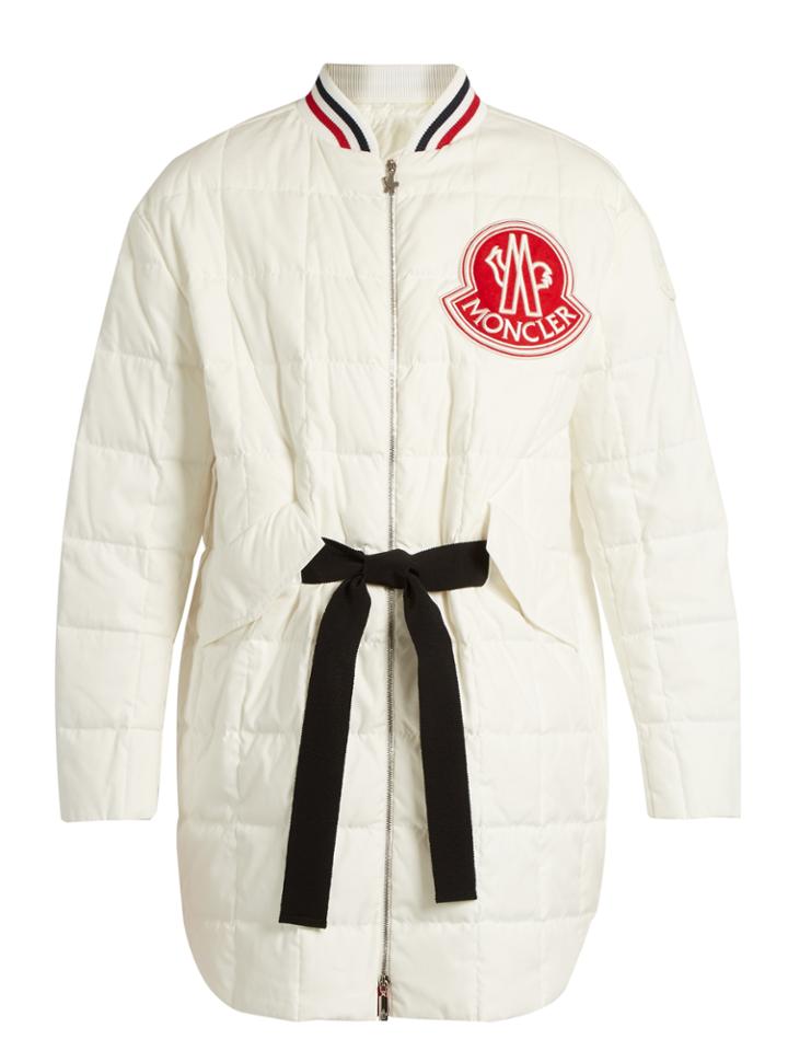 Moncler Gamme Rouge Chanel Cotton And Silk-blend Quilted Down Jacket