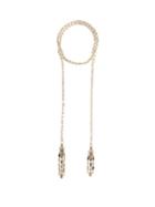 Matchesfashion.com Julie De Libran - Crystal Embellished Scarf Necklace - Womens - Crystal