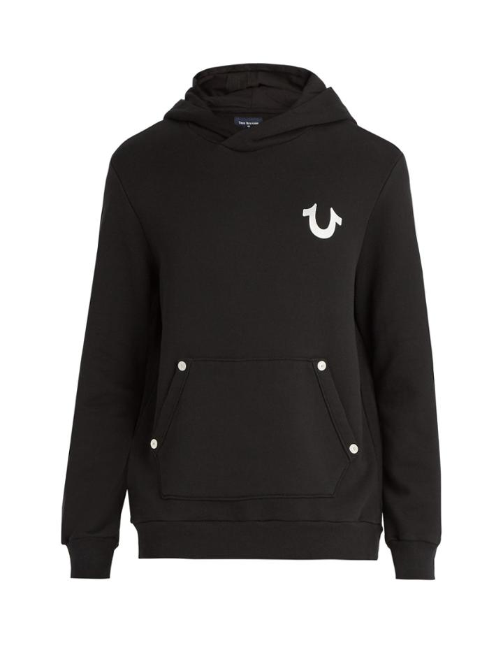 True Religion Buddha-print Cotton Hooded Sweater