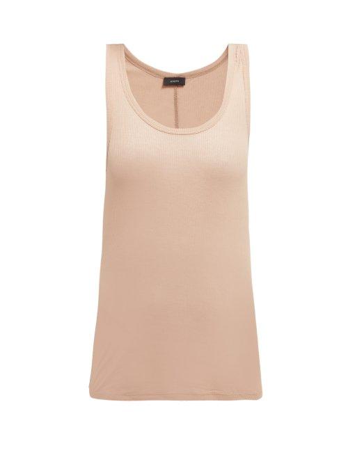 Matchesfashion.com Joseph - Debardeur Ribbed Jersey Tank Top - Womens - Beige